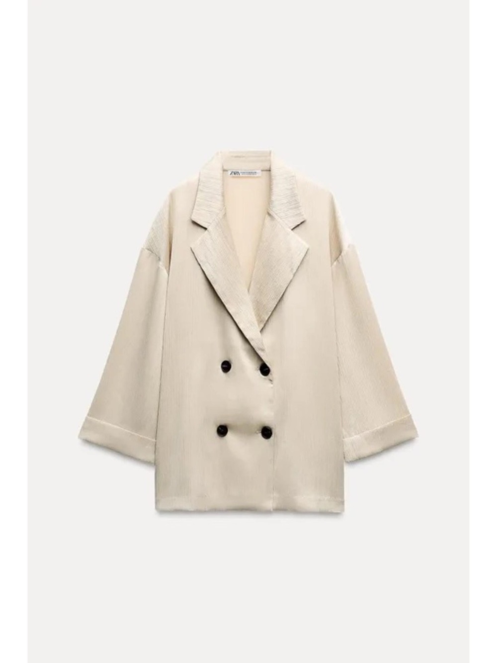 ZARA Oversized Crinkle Blazer - Picture 2 of 10